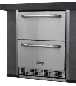 BULL Premium Outdoor Schubladen-Kühlschrank Mit LED Kontrollpanel, IPX4 Spritzwassergeschützt -Natur Erlebnis 22280 Bull EInbau Schubladen Kuehlschran 8 1613487090