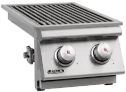 BULL Einbau Seitenbrenner Double / Edelstahl / Slide-In -Natur Erlebnis BULL Einschub Seitenbrenner Double Side links