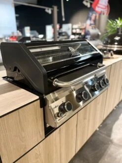 Grillfürst G490G 4-Brenner Einbaugrill - Black Edition - Mit Heckbrenner Und Gusseisen Rosten -Natur Erlebnis Grillfuerst Einbaugrill G490 Outdoor Kueche