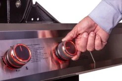 Grillfürst G401G 4-Brenner Einbaugrill Mit Gusseisen Rosten -Natur Erlebnis Grillfuerst Gasgrill G401G Beleuchtete Drehregler