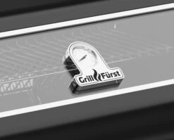 Grillfürst G490G 4-Brenner Einbaugrill - Black Edition - Mit Heckbrenner Und Gusseisen Rosten -Natur Erlebnis Grillfuerst Gasgrill G490G Deckelthermometer