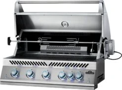 Napoleon 700-Series 38" BIG38 Edelstahl Einbaugrill Inkl. Drehspieß - Modell 2023 -Natur Erlebnis Napoleon Einbaugrill 700 Series BIG38 Drehspiess Forken