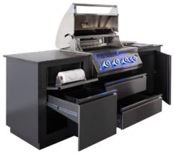 Napoleon Outdoor Küche Oasis Compact 105 Mit BIG32 Einbaugrill Und Einbau Sizzle Zone - Inkl. Arbeitsplatte Aus Feinsteinzeug -Natur Erlebnis Napoleon Oasis Compact BIG32 Kuechenrollenhalter Muelleimer 3 1678963787