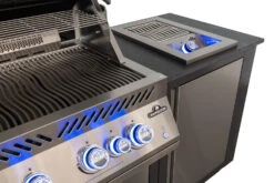 Napoleon Outdoor Küche Oasis Compact 105 Mit BIG32 Einbaugrill Und Einbau Sizzle Zone - Inkl. Arbeitsplatte Aus Feinsteinzeug -Natur Erlebnis Napoleon Oasis Compact BIG32 Sizzle Zone Seitenbrenner