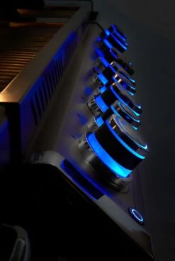 Napoleon Prestige Pro 825-3 Edelstahl Einbaugrill Gas - Inkl. Drehspieß - Modell 2023 -Natur Erlebnis Napoleon PRestige PRO825 SafeytGlow Drehregler 1