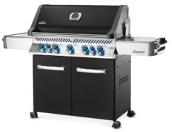 Napoleon Prestige 665 Gasgrill, Schwarz - Mit Safety Glow - Modell 2023 - SMART Deal Inkl. Grillfürst Grill Control -Natur Erlebnis Napoleon Prestige 665 schwarz Angle Black KnbsOn