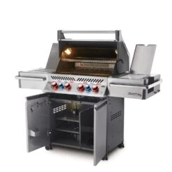 Napoleon Prestige Pro 500-3 Edelstahl Gasgrill Inkl. Drehspieß - Modell 2023 - SMART Deal Inkl. Grillfürst Grill Control -Natur Erlebnis Napoleon Prestige Pro 500 seitlich offen