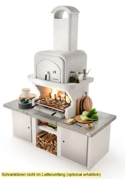 Palazzetti Grillkamin Pamplona Mit Pizzaofen Inkl. Montagematerial -Natur Erlebnis Palazzetti Grillkamin Pamplona mit Tueren Beispiel