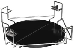 The Bastard Keramikgrill VX Large - Solo - Schwarz Matt - Modell 2023 -Natur Erlebnis The Bastard Multilevel Cooking System Large Plate Setter