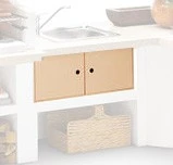 Palazzetti Gartenküche: Metalltüren, 78 Cm X 33 Cm, Farbe Pfirsich